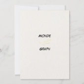 Blume Hochzeit Kunst Einladung (Rückseite)