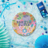 Blume Hochzeit Pappteller (Party)