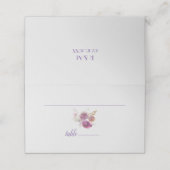 Blume Hochzeit Platzkarte (Außenseite Aufgefaltet)