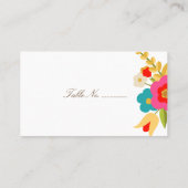 Blume Hochzeit Platzkarten 100 pk (Rückseite)