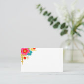 Blume Hochzeit Platzkarten 100 pk (Stehend Vorderseite)