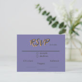 Blume Hochzeit RSVP Karte (Stehend Vorderseite)