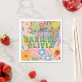 Blume Hochzeit Serviette (Beispiel)