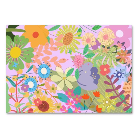 Blume Hochzeit Tischnummer (Rückseite)