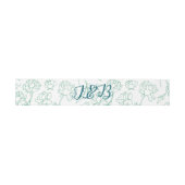 Blume Hochzeit von Roten Einladungsbanderole (Flach)