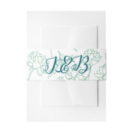 Blume Hochzeit von Roten Einladungsbanderole