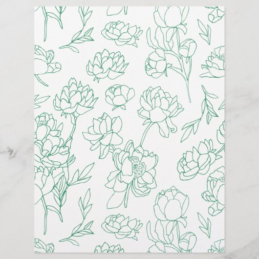 Blume Hochzeit von Roten Flyer (Hinten)