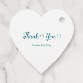 Blume Hochzeit von Roten Geschenkanhänger (Rückseite)