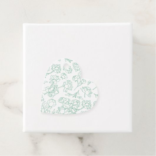 Blume Hochzeit von Roten Geschenkanhänger (Beispiel)