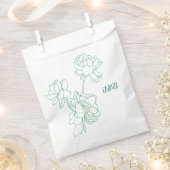Blume Hochzeit von Roten Geschenktütchen (Ausgeschnitten)