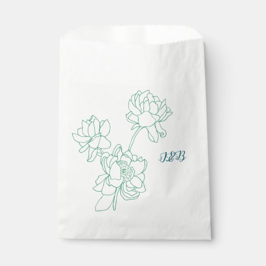 Blume Hochzeit von Roten Geschenktütchen (Vorderseite)