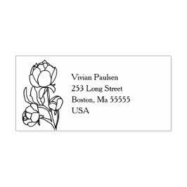 Blume Hochzeit von Roten Permastempel