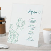 Blume Hochzeit von Roten Sockelschild (In Situ)