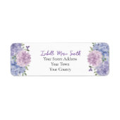 Blume Hochzeit von Watercolor Blue & Lilac Hydrang (Vorne)