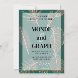 Blume Hochzeiten Kunst Einladung