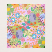 Blume Hochzeiten Tischnummern (Innenseite Aufgefaltet)