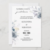 Blume Hochzeitsempfang Einladung (Vorderseite)