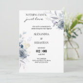 Blume Hochzeitsempfang Einladung (Stehend Vorderseite)