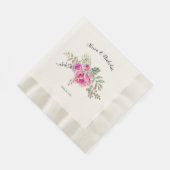 Blume Hochzeitsfeier in Rosa Serviette (Ecke)