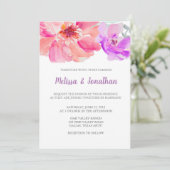 Blume Hochzeitsfeiern Einladung (Stehend Vorderseite)