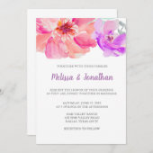 Blume Hochzeitsfeiern Einladung (Vorne/Hinten)