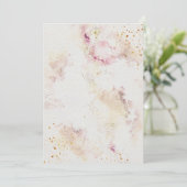 Blume Hochzeitsfeiern Einladung zum Aquarellpapier (Stehend Vorderseite)