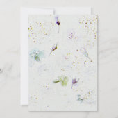 Blume Hochzeitsfeiern Einladung zum Aquarellpapier (Rückseite)