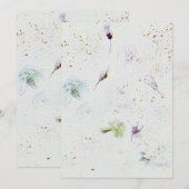 Blume Hochzeitsfeiern Einladung zum Aquarellpapier (Vorne/Hinten)