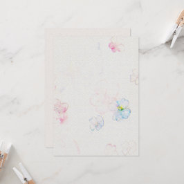 Blume Hochzeitsfeiern Einladung zum Aquarellpapier