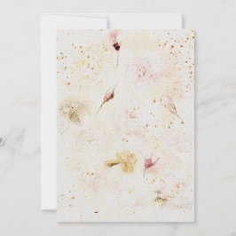 Blume Hochzeitsfeiern Einladung zum Aquarellpapier