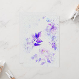 Blume Hochzeitsfeiern Einladung zum Aquarellpapier