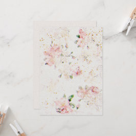 Blume Hochzeitsfeiern Einladung zum Aquarellpapier