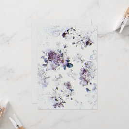 Blume Hochzeitsfeiern Einladung zum Aquarellpapier