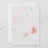 Blume Hochzeitsfeiern Einladung zum Aquarellpapier (Vorderseite)