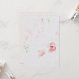 Blume Hochzeitsfeiern Einladung zum Aquarellpapier