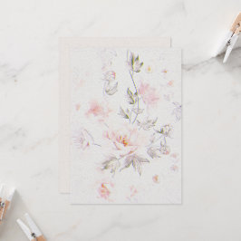 Blume Hochzeitsfeiern Einladung zum Aquarellpapier