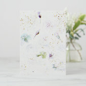 Blume Hochzeitsfeiern Einladung zum Aquarellpapier (Stehend Vorderseite)