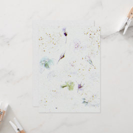 Blume Hochzeitsfeiern Einladung zum Aquarellpapier
