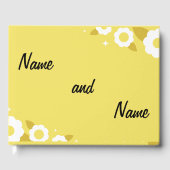 Blume Hochzeitsguestbook Gästebuch (Vorderseite)