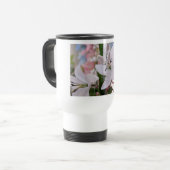 Blume Hochzeitslilie Liebe Reisebecher (Vorderseite Links)