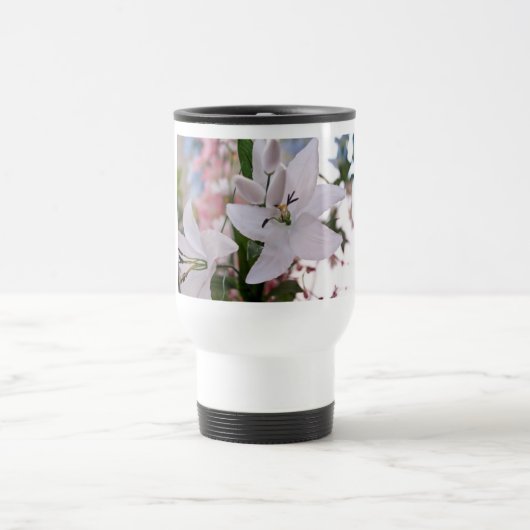 Blume Hochzeitslilie Liebe Reisebecher (Mittel)