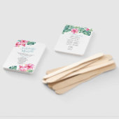 Blume-Hochzeitsprogramm für tropische Hibisken Fächer (Non-assembled)