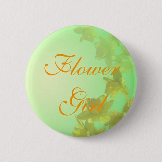 Blume-Hochzeitstil-Taste, Tulpe-Blume Button (Vorderseite)