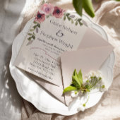 Blume Hochzeitsveranstaltung in Aquarellfarbe Einladung