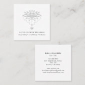 Blume Holistische Heilung Lotus - Karte (Vorne/Hinten)