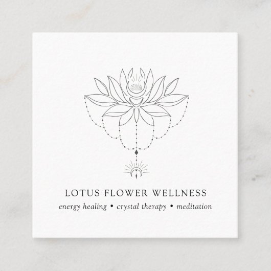 Blume Holistische Heilung Lotus - Karte (Vorderseite)