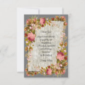 Blume Holzrahmen Dankeskarte (Vorderseite)