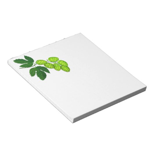 Blume Hopfen Notepad Notizblock (angewinkelt)