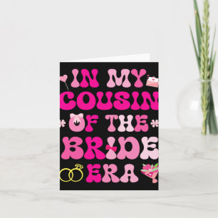 Blume hört Hochzeitsehen in meinem Cousin Karte