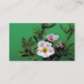 Blume hübscher wild lebender Rose Visitenkarte (Rückseite)